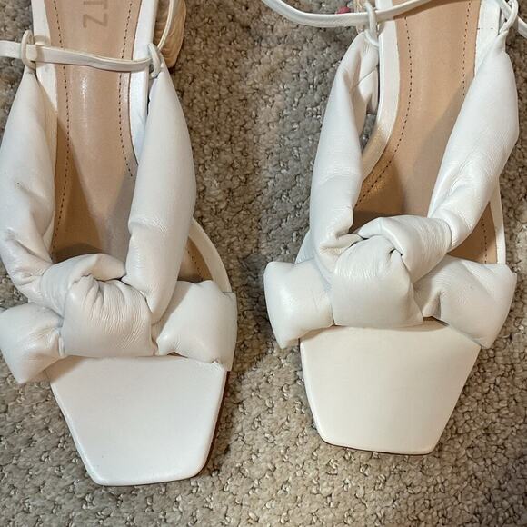 NEW Schutz Lewis Block Heel in White Size 9 - Picture 5 of 9